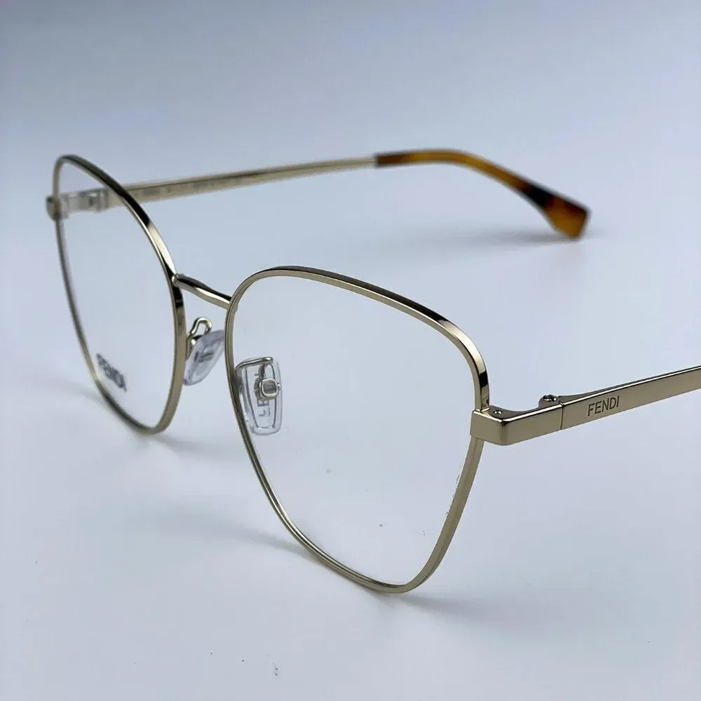 NEW Fendi FE50007U  033  Light Gold Butterfly Women Eyeglasses - Picture 5 of 10
